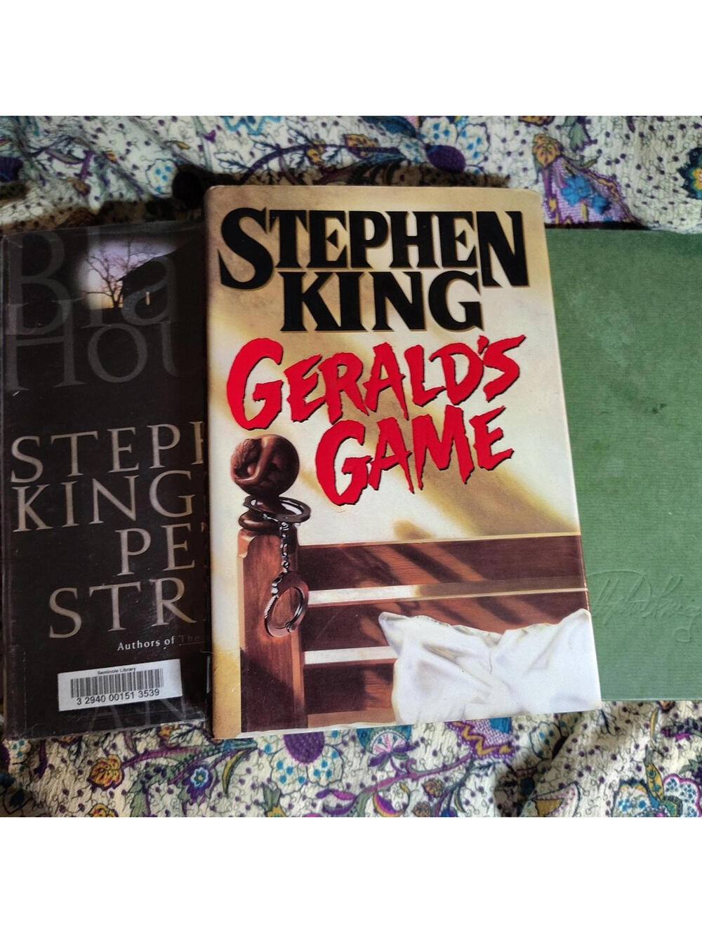 Stephen King Books, Lot Of 3:  Gerald's Game,  Tommyknockers,  And Peter Straub
